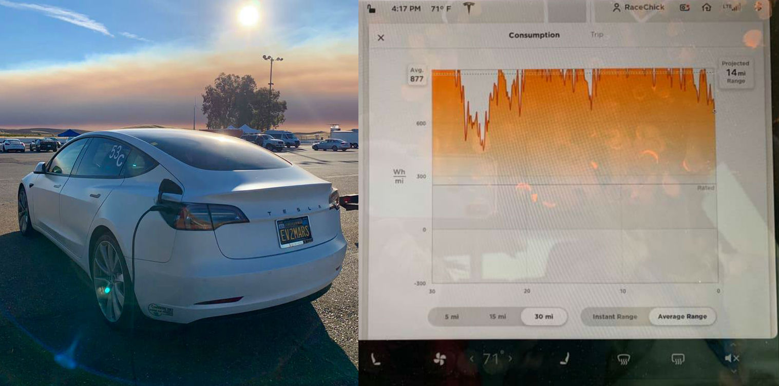 Tesla Model 3 Performance conquers CA raceway with multiple laps in Track Mode