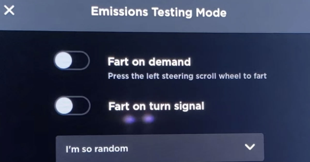 ‘Fart on Demand’ is now a feature in Tesla vehicles
