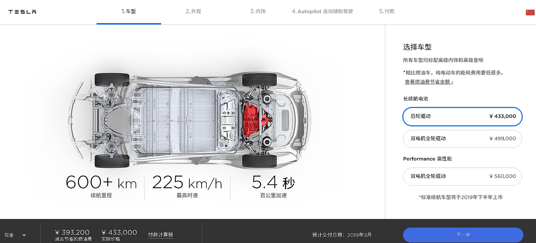 Tesla’s original Model 3 Long Range RWD version gets offered in China
