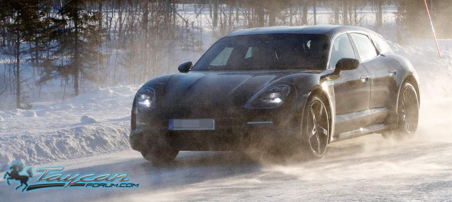 Porsche’s more refined Taycan Cross Turismo prototypes spotted in winter tests