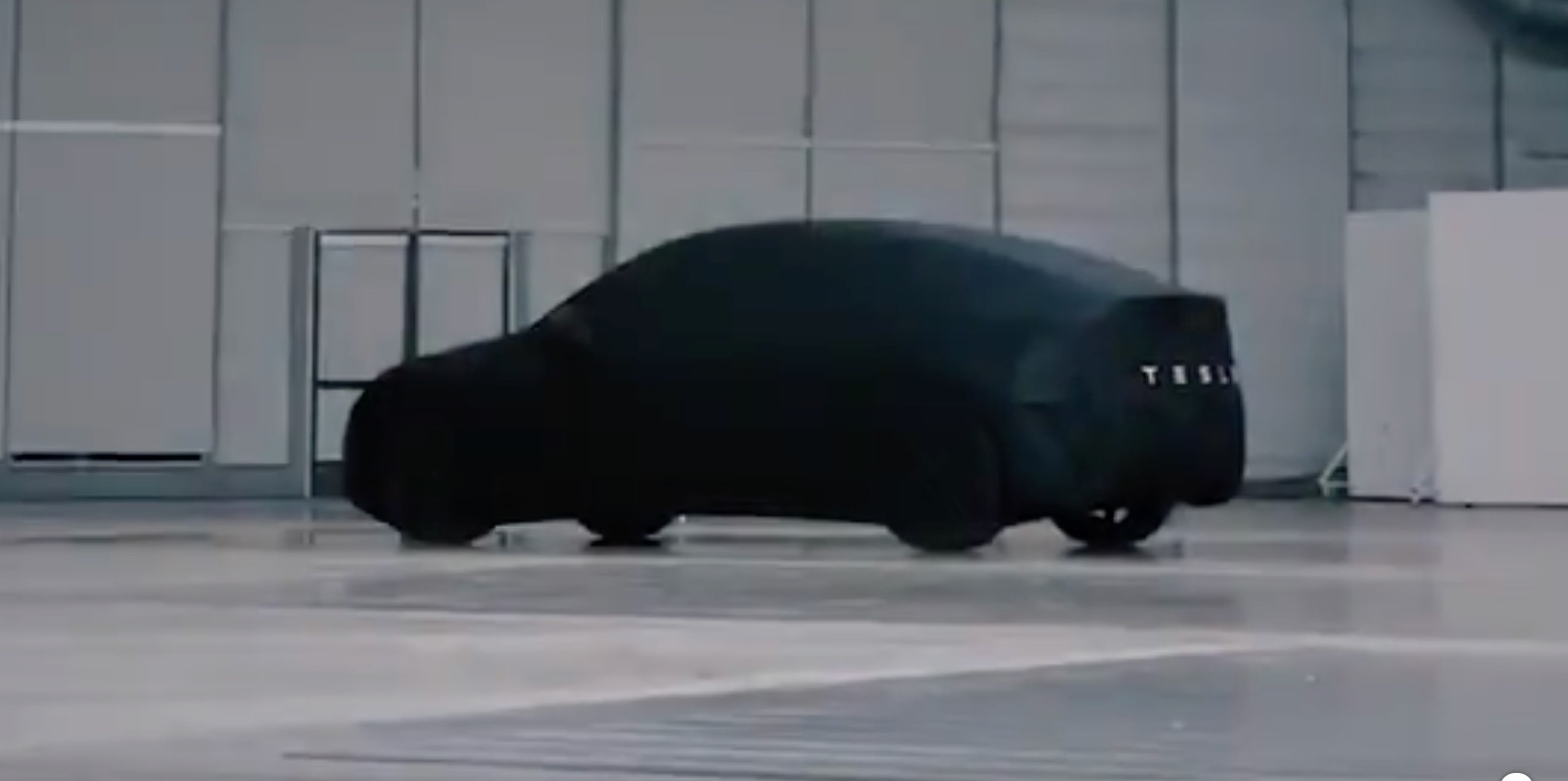 Tesla Model Y takes shape with hatchback design in latest teaser