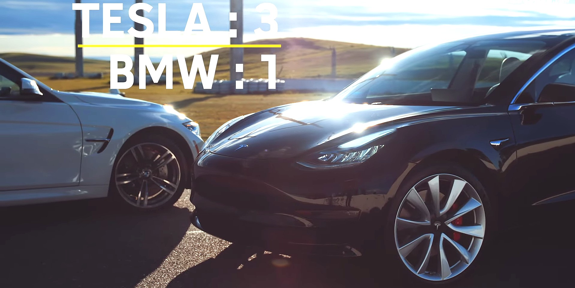 Watch Tesla’s Model 3 spank the BMW M3 in head-to-head track test (VIDEO)