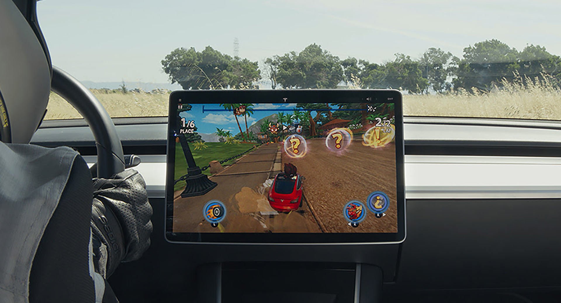 Tesla Arcade Launches With Beach Buggy Racing 2
