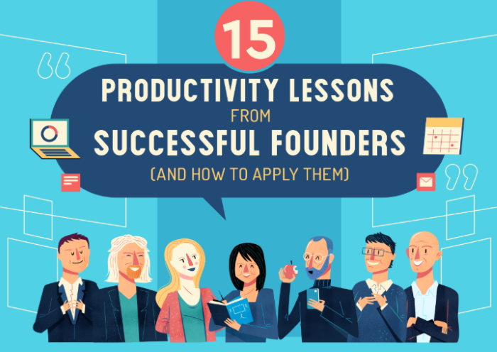Infographic: Productivity advice via 15 venerated honchos