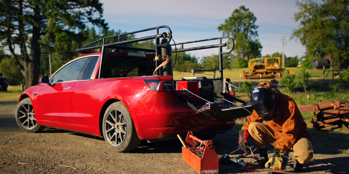 Converting a Tesla to a Pickup Truck