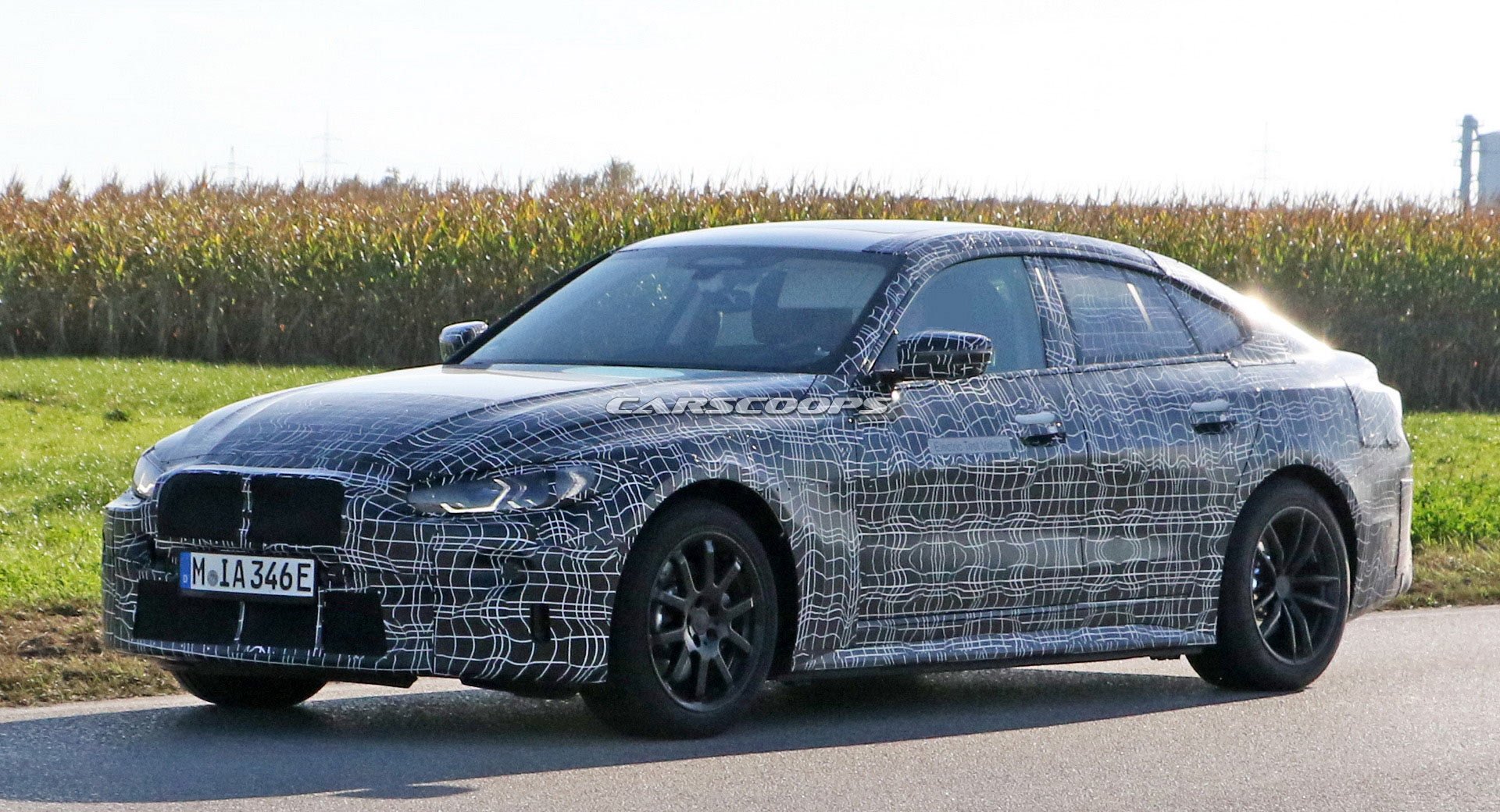 2021 BMW i4 Straps On Production Light Units, Front And Rear