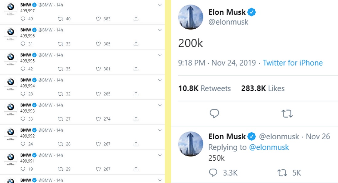 BMW Seemingly Trolls Elon Musk’s Tesla Cybertruck Order Tweets