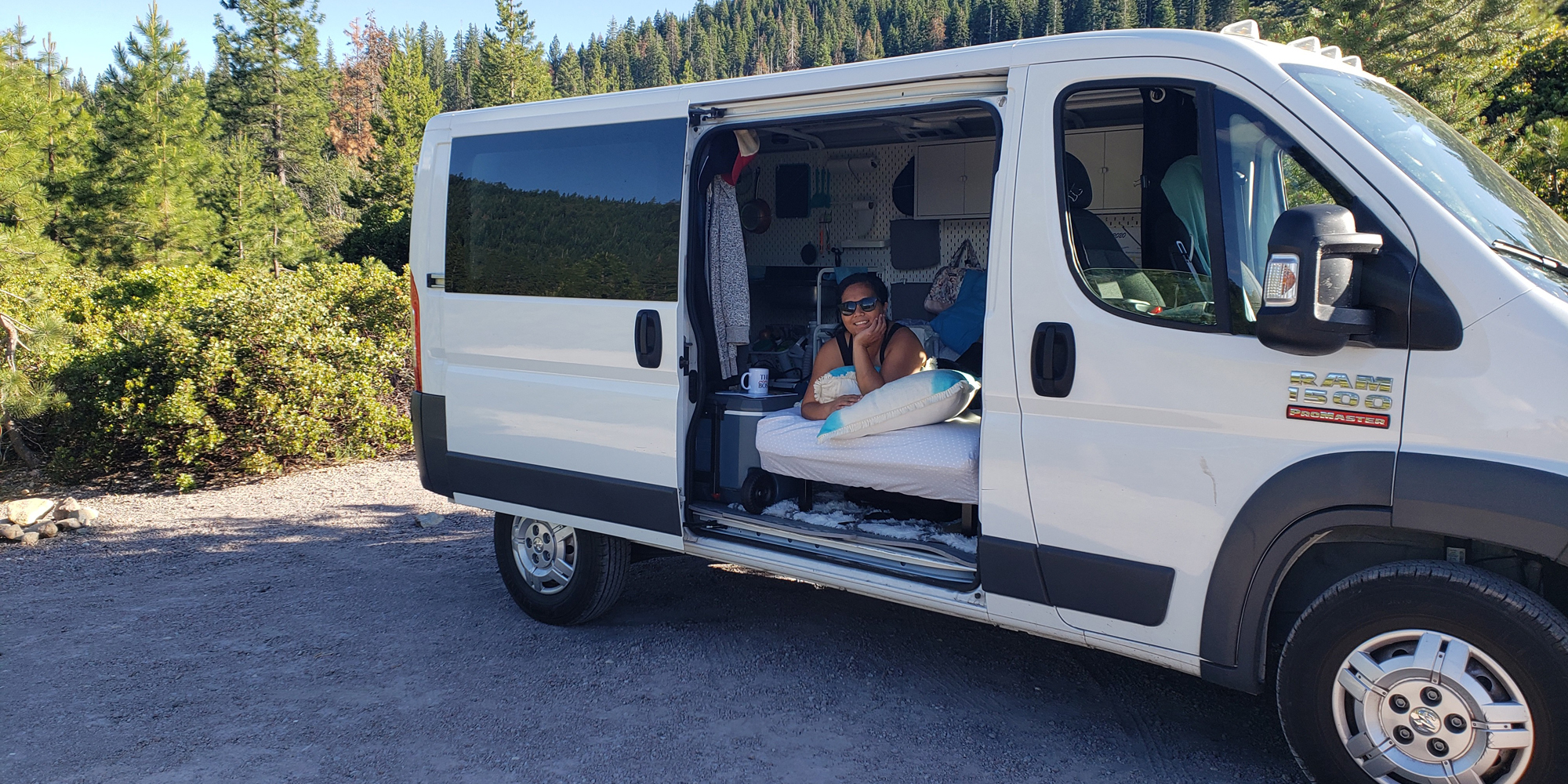 A Sacramento couple spent $1,000 at Ikea to turn a Ram van into a DIY tiny home called ‘Flippie’