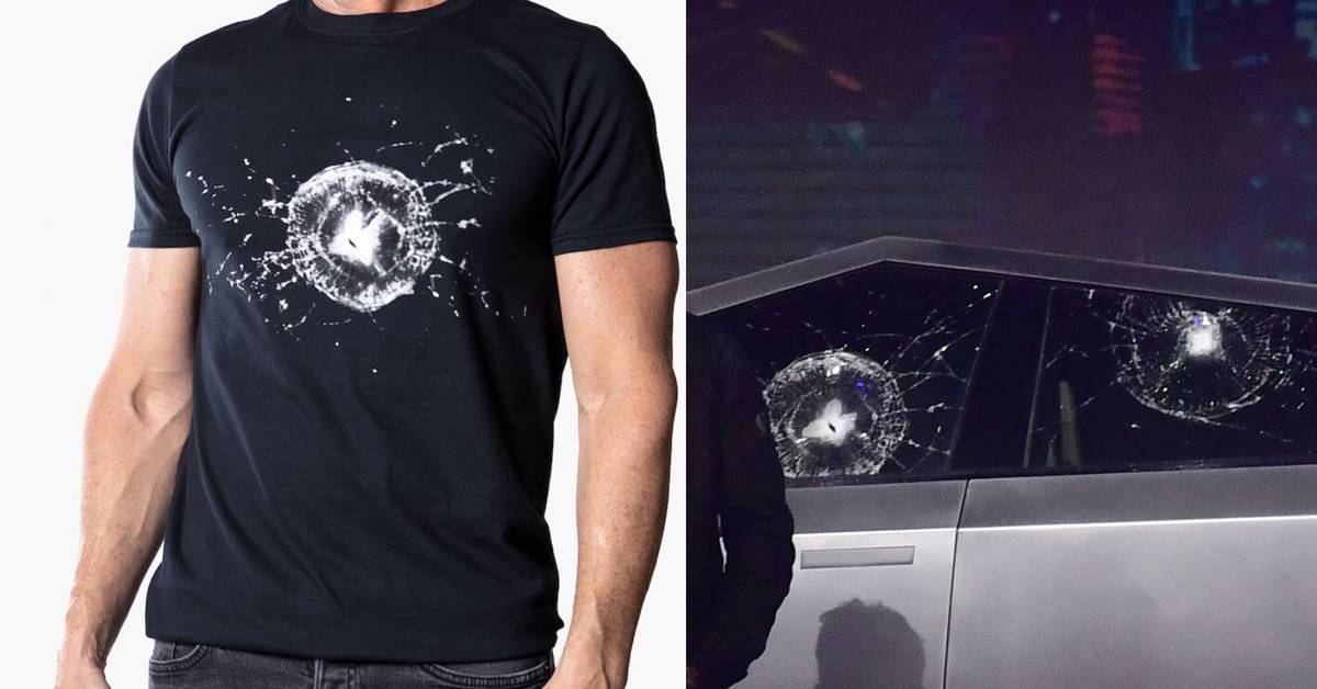 Publicity Stunt? Tesla Creates ‘Bulletproof’ Cybertruck Tee