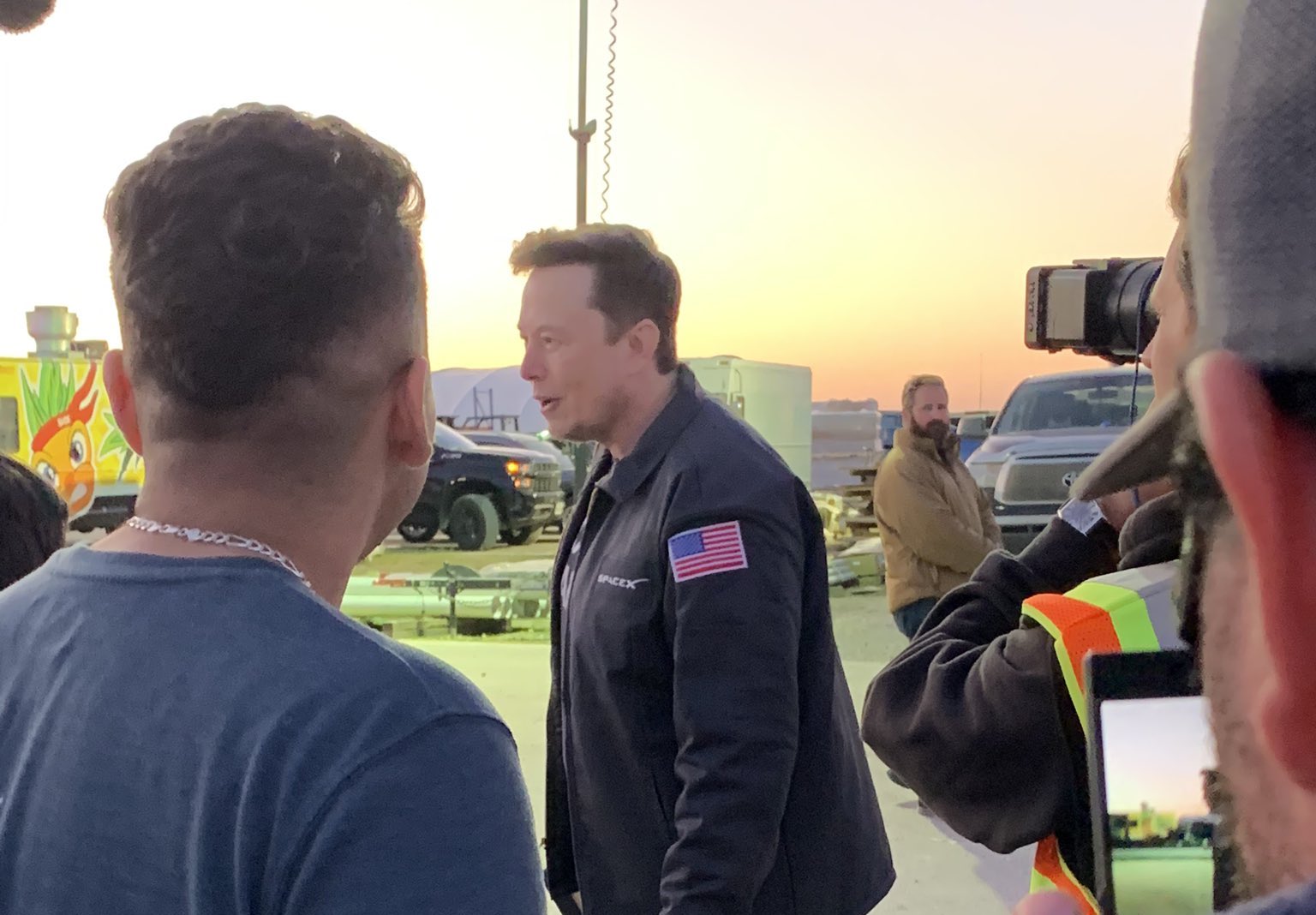 SpaceX CEO Elon Musk greets Starship Career Day hopefuls at festive event