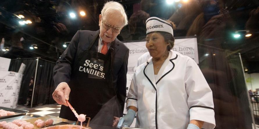 Warren Buffett loves using Valentine’s Day to explain why See’s Candies is his ‘dream business’