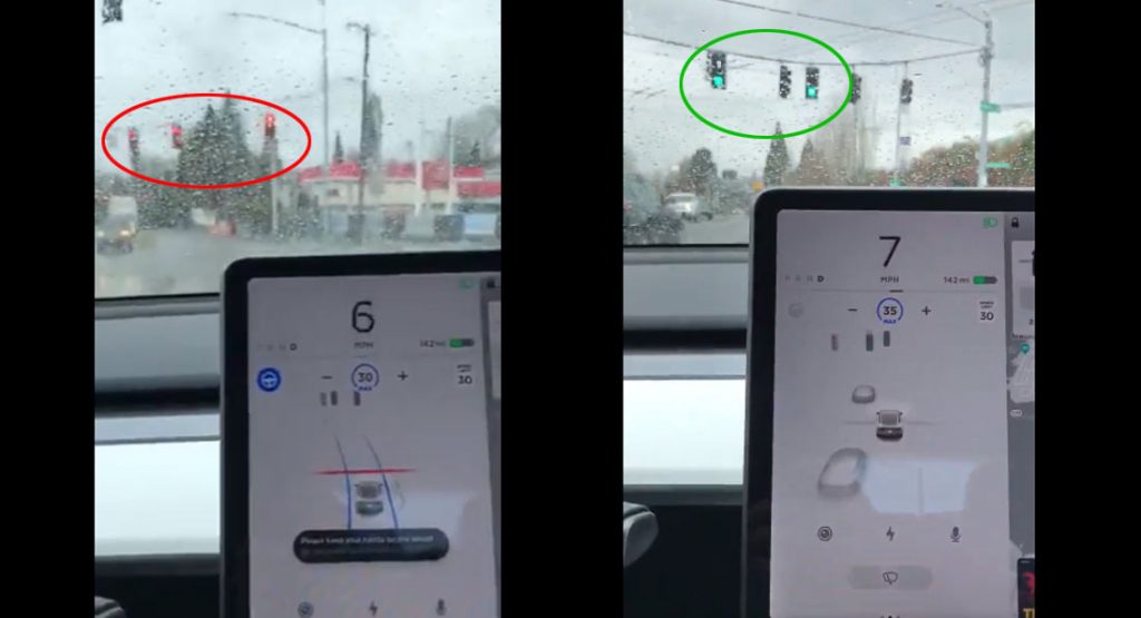 Updated Tesla Autopilot Beta Software Can React To Traffic Lights