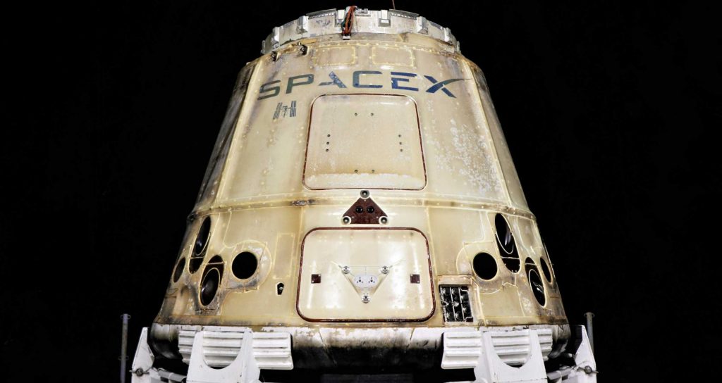 SpaceX Dragon spacecraft returns to California port for the last time