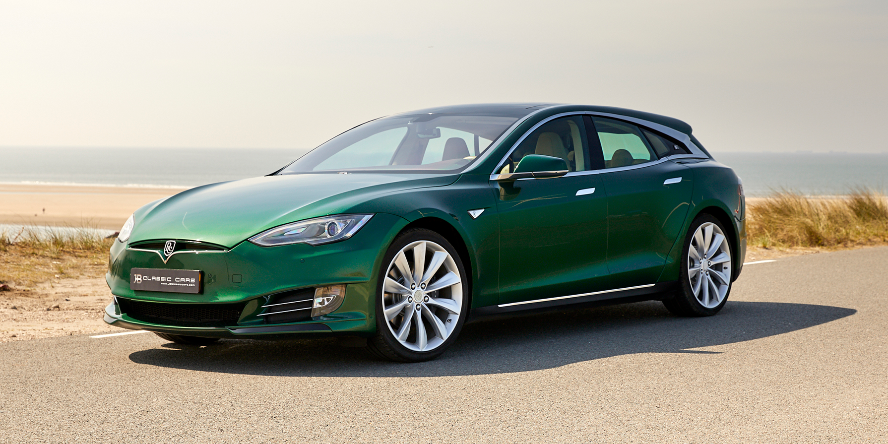 A one-of-a-kind Tesla Model S station wagon is now for sale for $200,000 — see inside the ‘Model SB’
