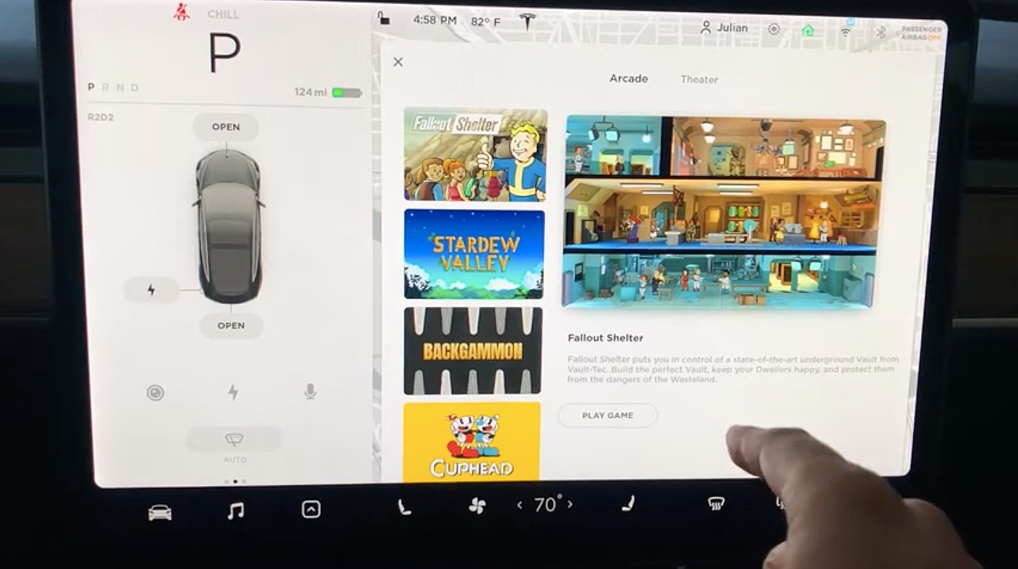 Tesla introduces ‘Fallout Shelter’ and new Theater controls in new update