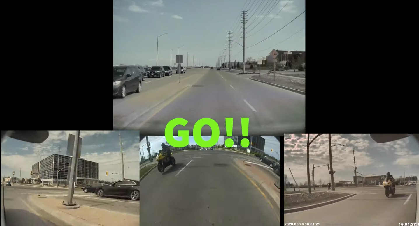 Tesla Model X challenged by sports bike at traffic light for impromptu drag race