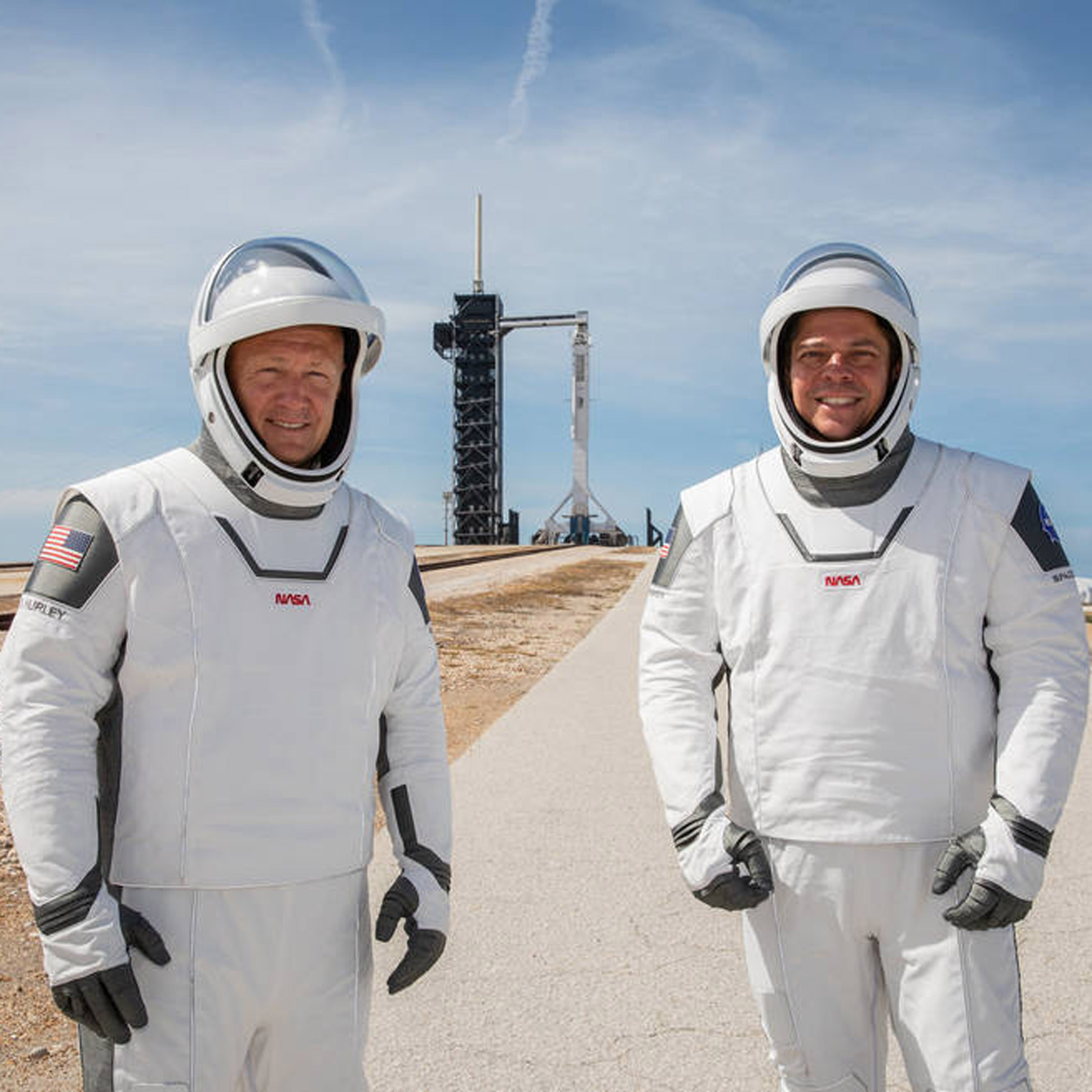 NASA revives “worm” logo and debuts SpaceX spacesuits
