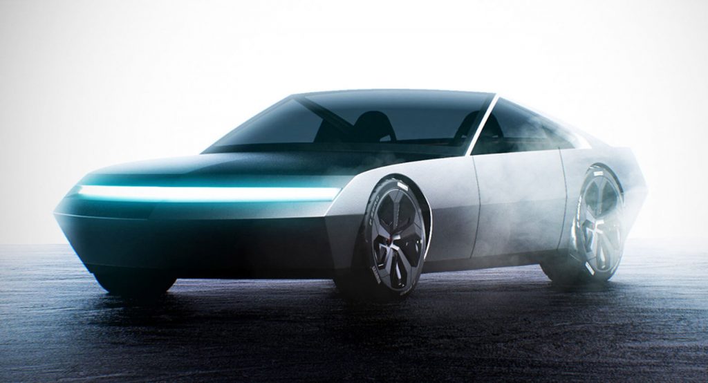 Tesla CyberCoupe Looks Like A Sci-Fi Movie Car, Would Make For A Nice Modern KITT
