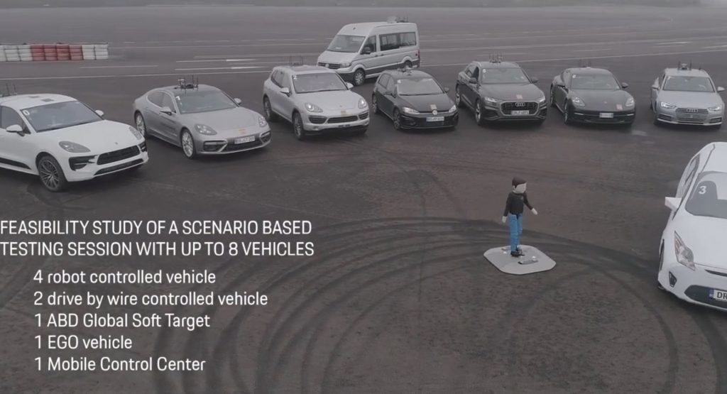VW Group Helps AB Dynamics Complete Eight-Vehicle Swarm Test