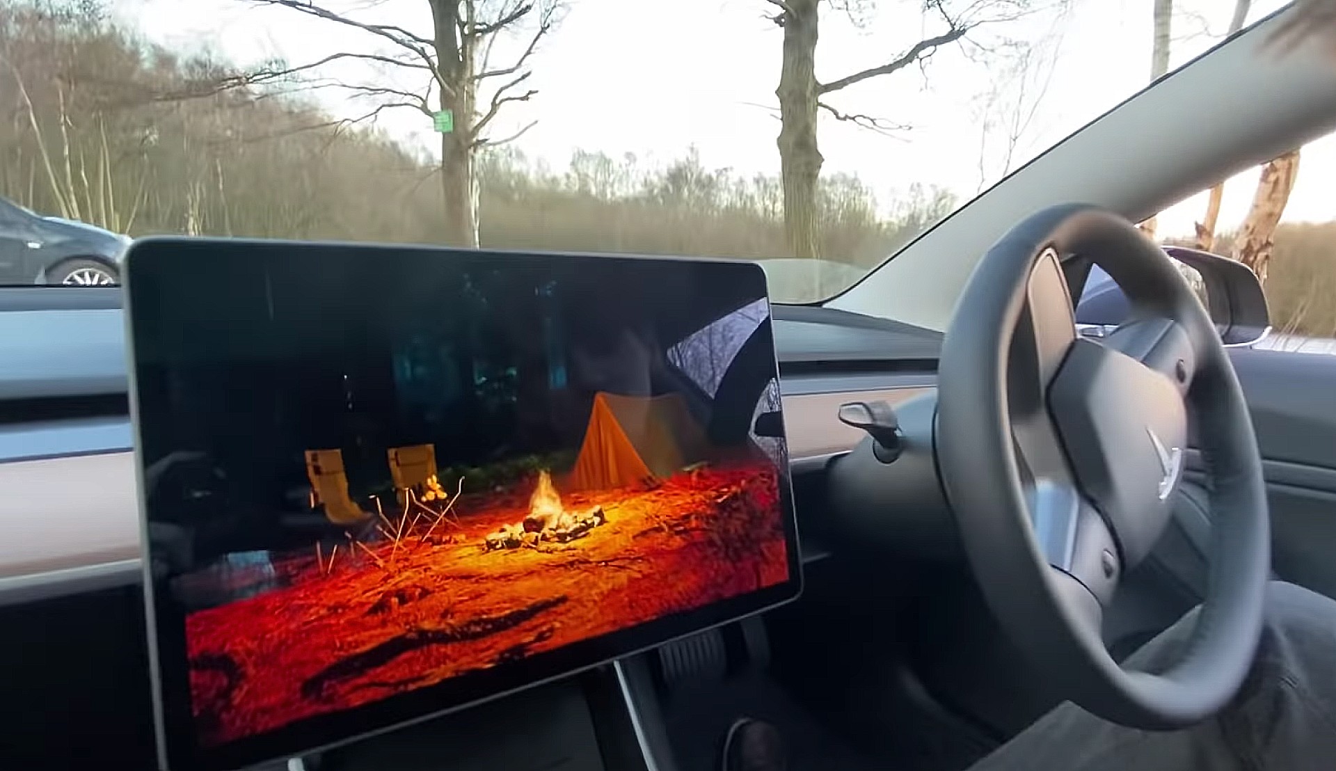 Tesla considers Camp Mode update with battery state of charge setting