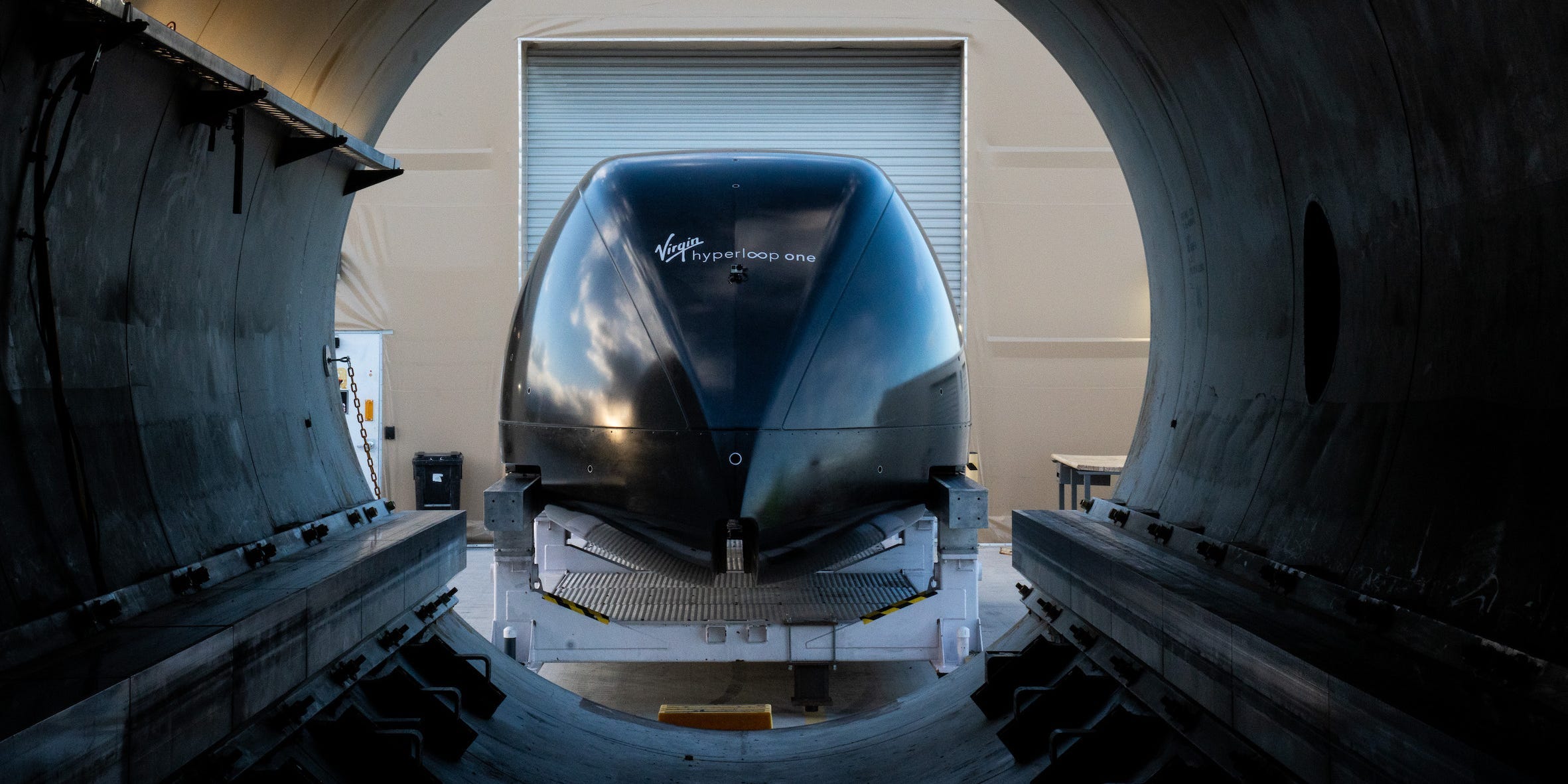 Virgin Hyperloop completed the first passenger ride in its levitating transport system, reaching speeds faster than 100 mph