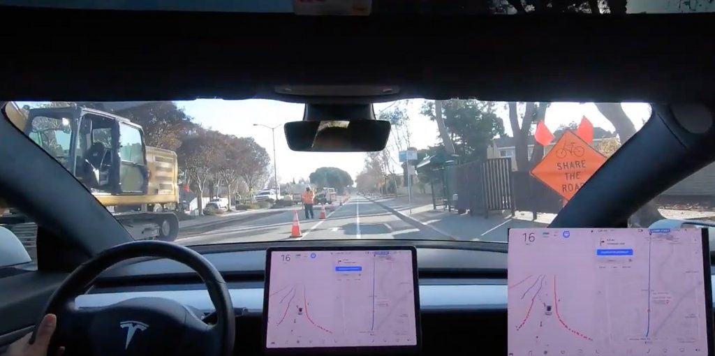 Tesla’s FSD Beta has met its match with tricky construction zones