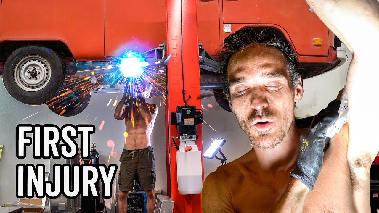 Topless Welding Accident – Electric Camper Build Ep 4