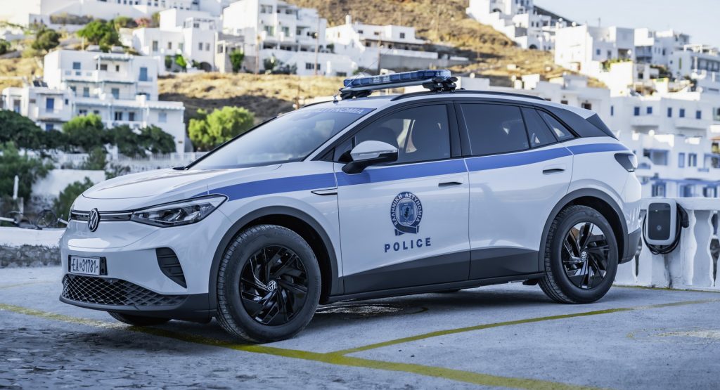 Greek Island Going EV-Only Gets Its First VW ID.4 Police Cars