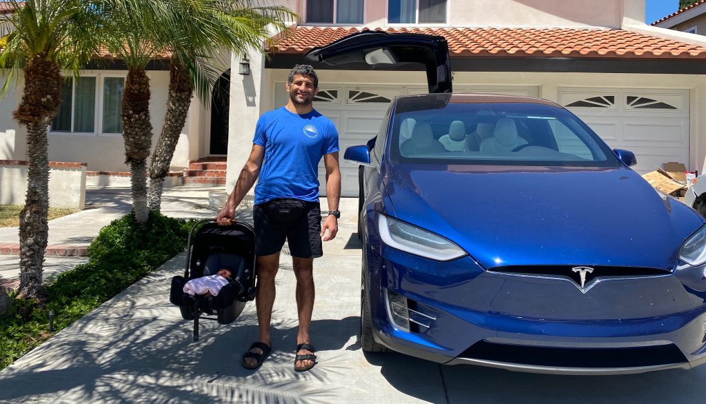 UFC Fighter Beneil Dariush gets his Tesla Model X, and the reason he ordered it
