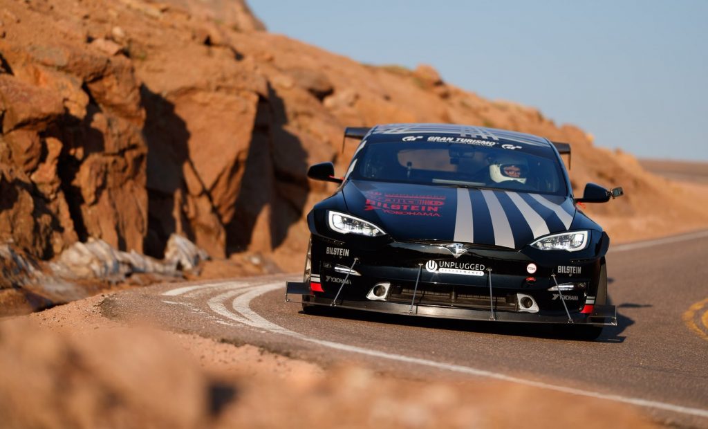 Tesla Model S Plaid wins Pikes Peak’s Exhibition Class in dominating fashion