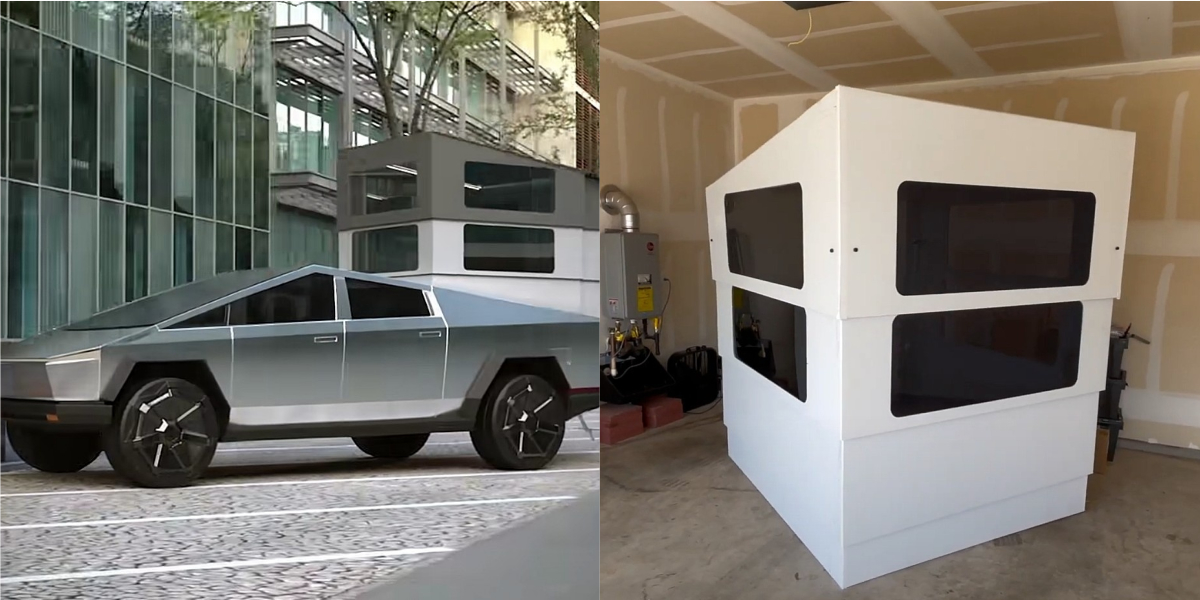 Crazy Tesla Cybertruck RV mod reveals functional prototype in new ad