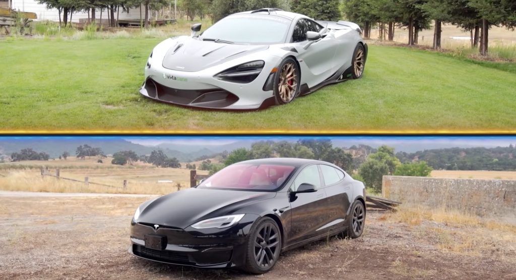 Can A 1,000 HP McLaren 720S Keep Up With A Tesla Model S Plaid?