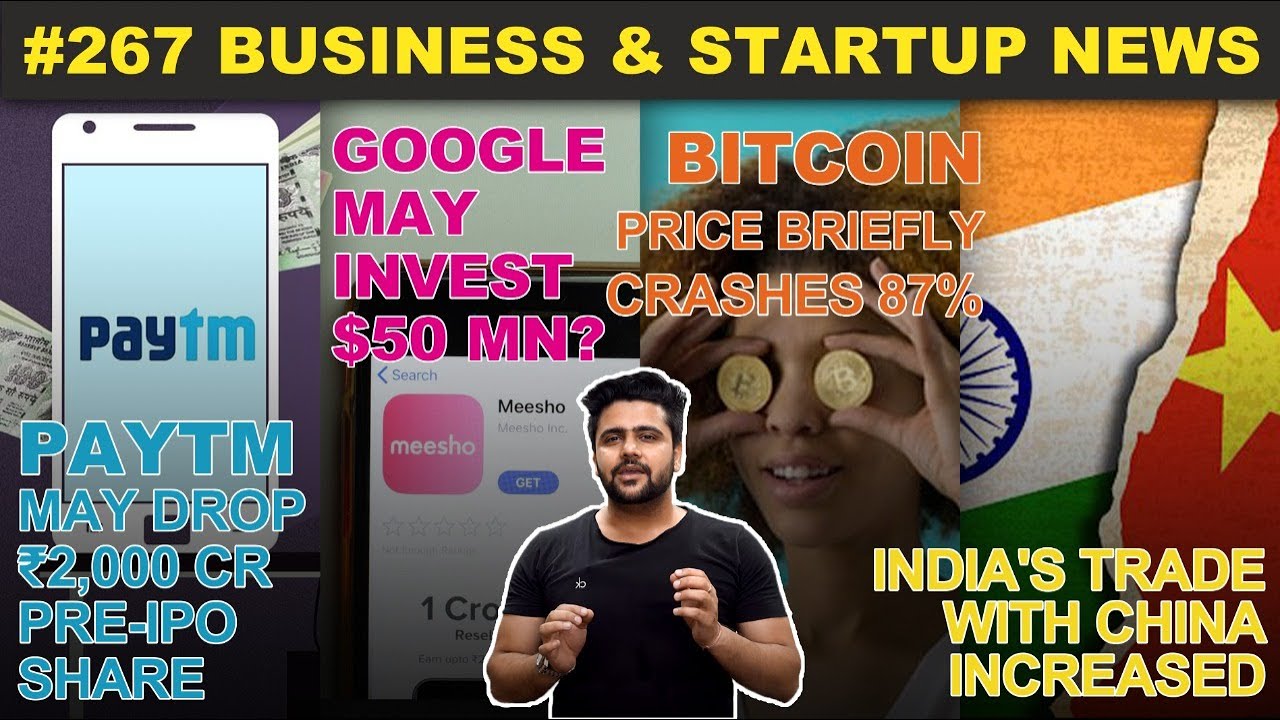 Bitcoin price briefly crashes 87to $8200,Tesla will get all tax benefits,Nykaa IPO,PayTM IPO,Coal